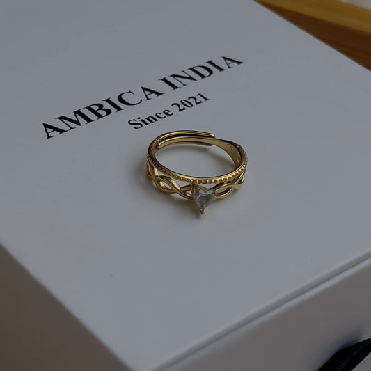Tiny heart ring
