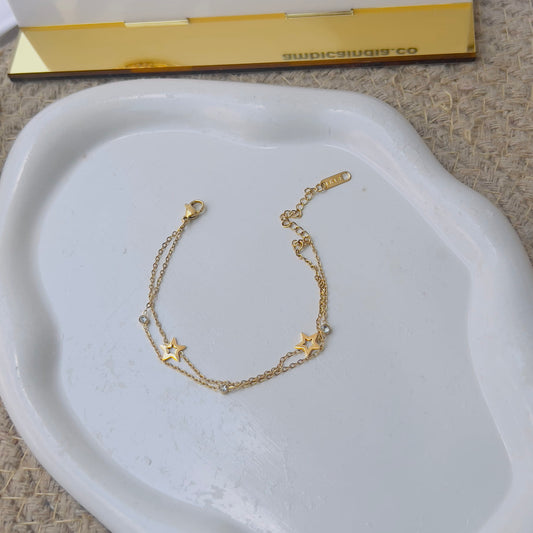 Star with small crystal bracelet