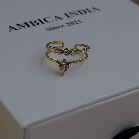 Tiny crystal ring