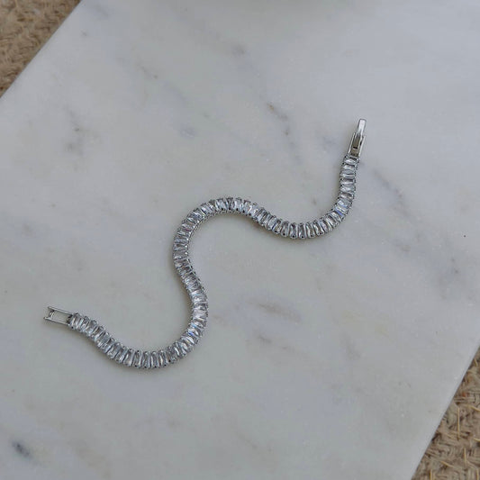 Tennis bracelet silver