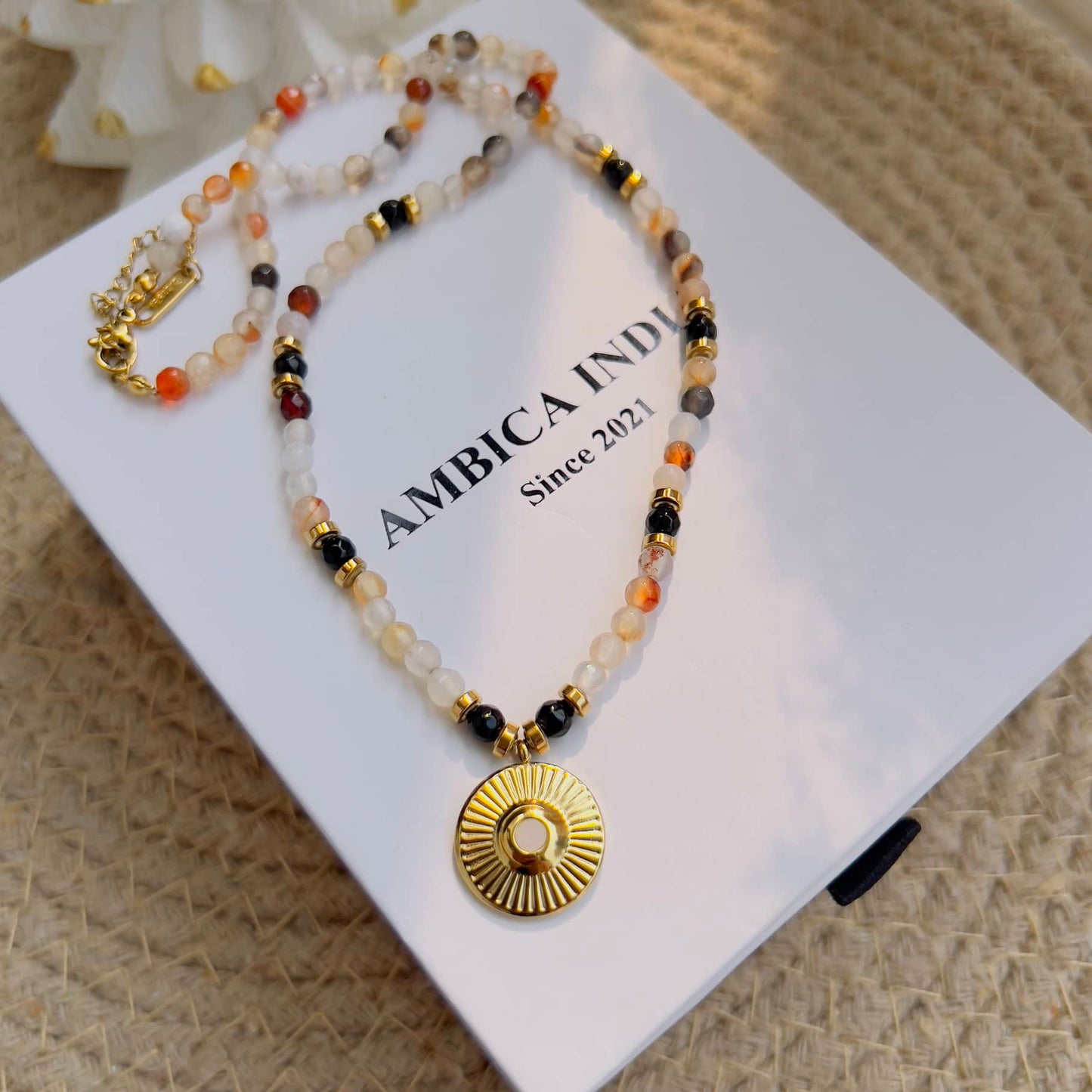 Multi stone necklace