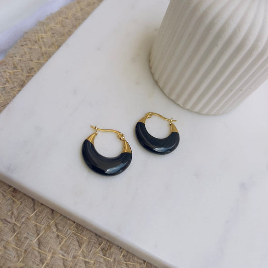 Black bold hoops h1