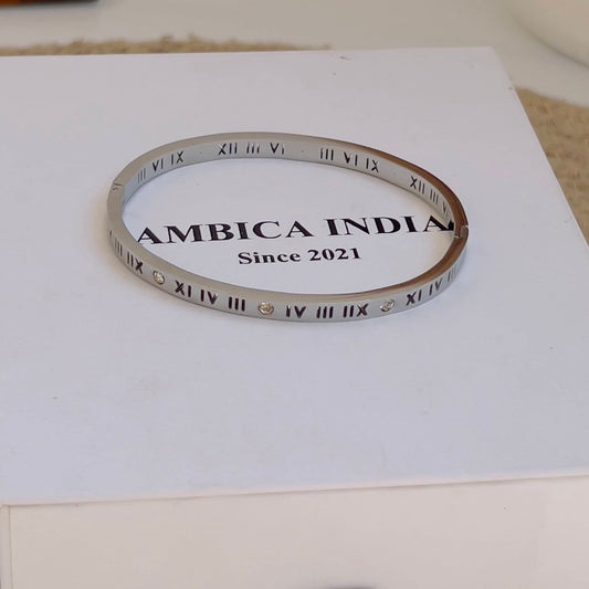 Roman thin bracelet silver