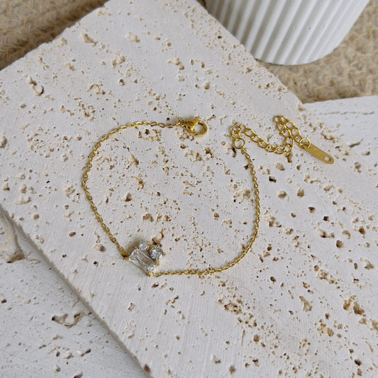 Classic white crystal bracelet