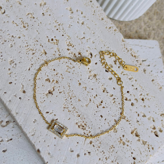 White crystal bracelet