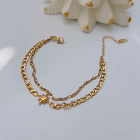 Star link chain bracelet