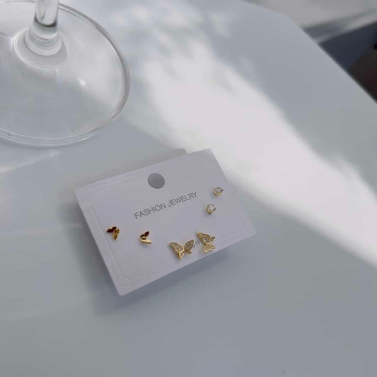 Butterfly 925 plated Piercing studs