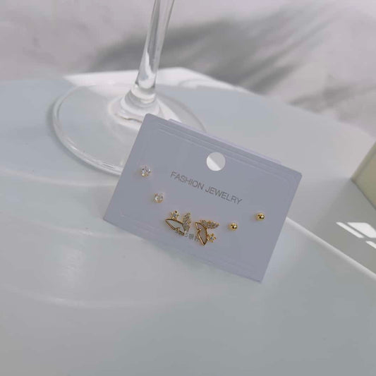 Butterfly 925 plated Piercing earrings