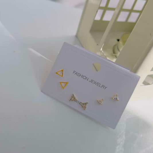 Triangle 925 plated  Piercing earrings