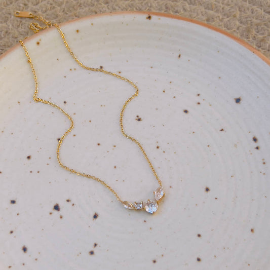 White crystal necklace