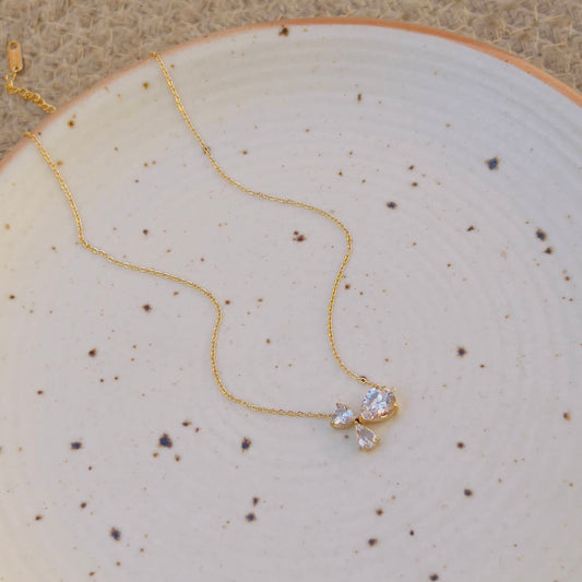 White crystal necklace