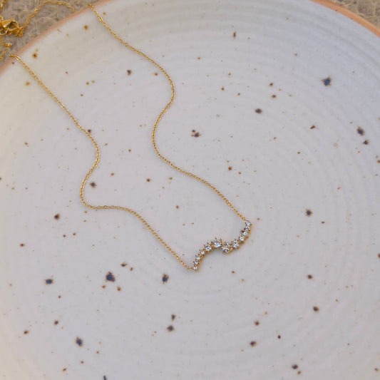 White crystal necklace