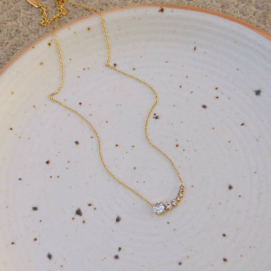White crystal necklace
