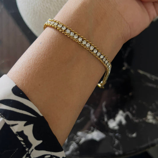 White crystal bracelet